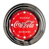Toy Time Coca-Cola Clock with Chrome Finish Delicious Style 12 inch 796323NLN